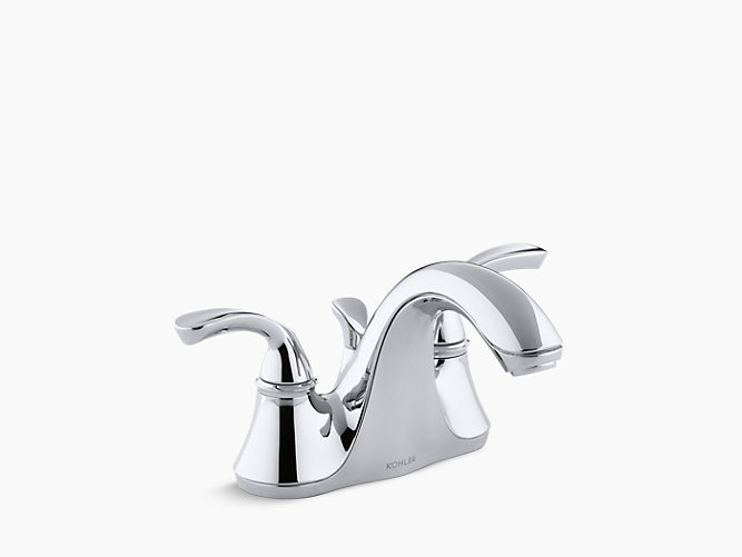 K 10270 4 Forté Centerset Sink Faucet With Sculpted Handles Kohler - How To Remove Screen From Kohler Bathroom Faucet